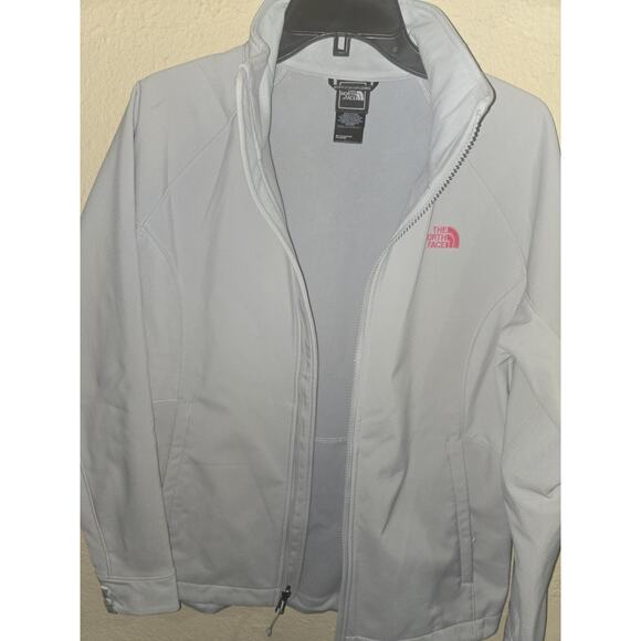 The North Face Womens Zip Up Jacket, Gray With Pink Logo, Size Large - Picture 6 of 10